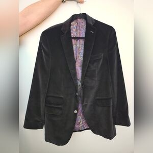 TALLIA Black Velvet Sport Coat